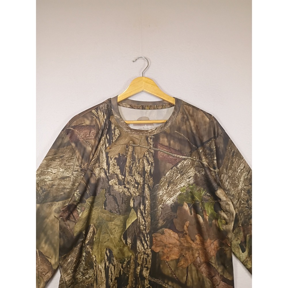 Outdoor Gorpcore Mossy Oak Mens L Brown Break-Up Country Camo Long Sleeve Tee - Picture 7 of 9
